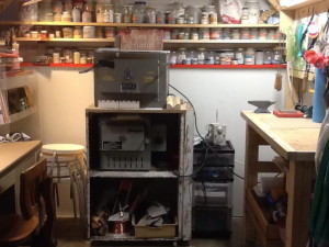 Barbara's enamel studio